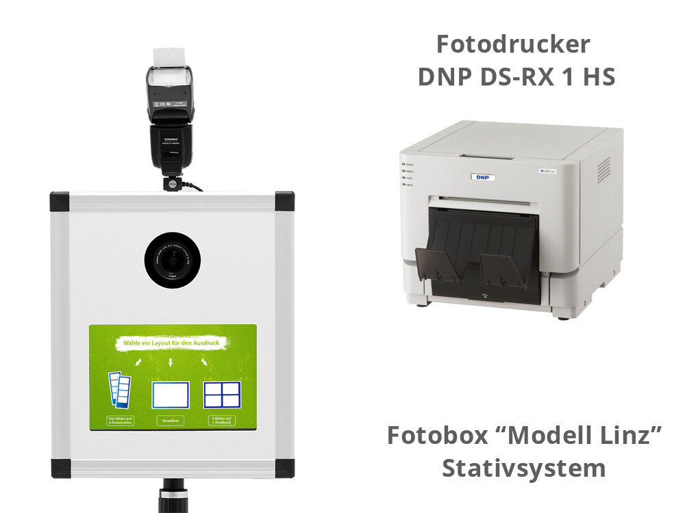 Fotobox kaufen mit Drucker DNP DS 620 oder DNP DS-RX 1 HSRX1